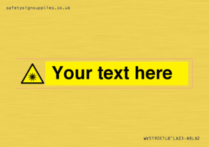 Custom Optical Radiation Sign